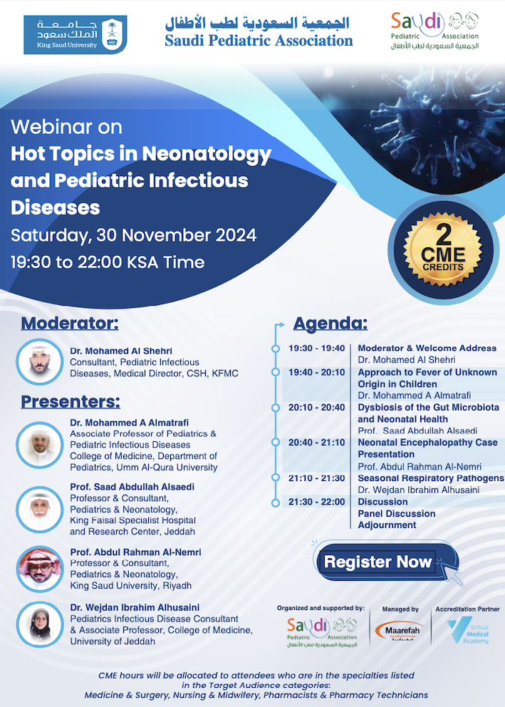 Neonatology and Pediatric Infectious Diseases Speda104